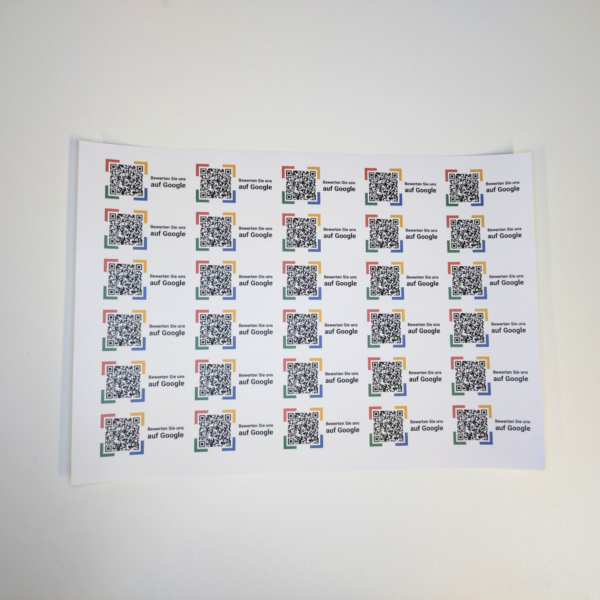 Google Bewertung Aufkleber 54x30mm