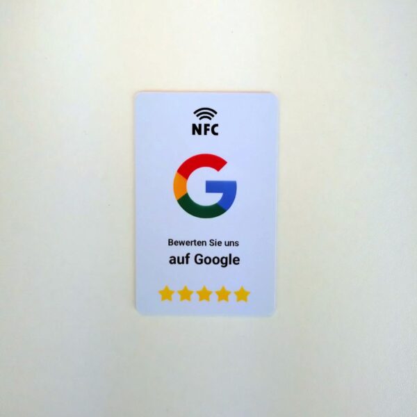 Google Bewertungskarte NFC