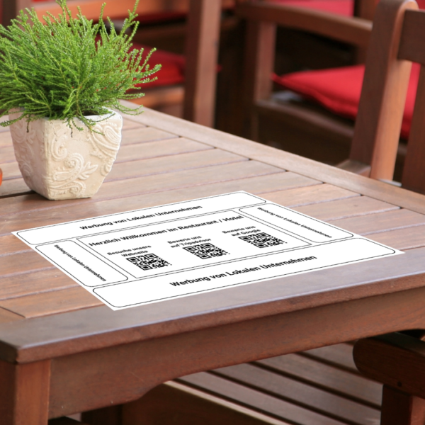 Tischset für Restaurants